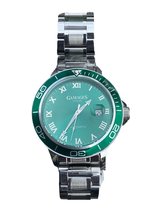 GAMAGES LIMITED EDITION Automatic GA0028 - Herenhorloge - Zilverkleurig/Groen - Ø45 mm