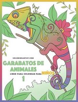 Garabatos de animales libro para colorear para ninos 1