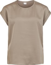 VILA VIELLETTE S/S SATIN TOP/SU - NOOS - Dames top - 40