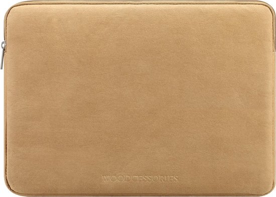 Woodcessories Eco Sleeve geschikt voor voor MacBook 15/16" - Bruin Kraft Papier - recycled materiaal - eco vriendelijk