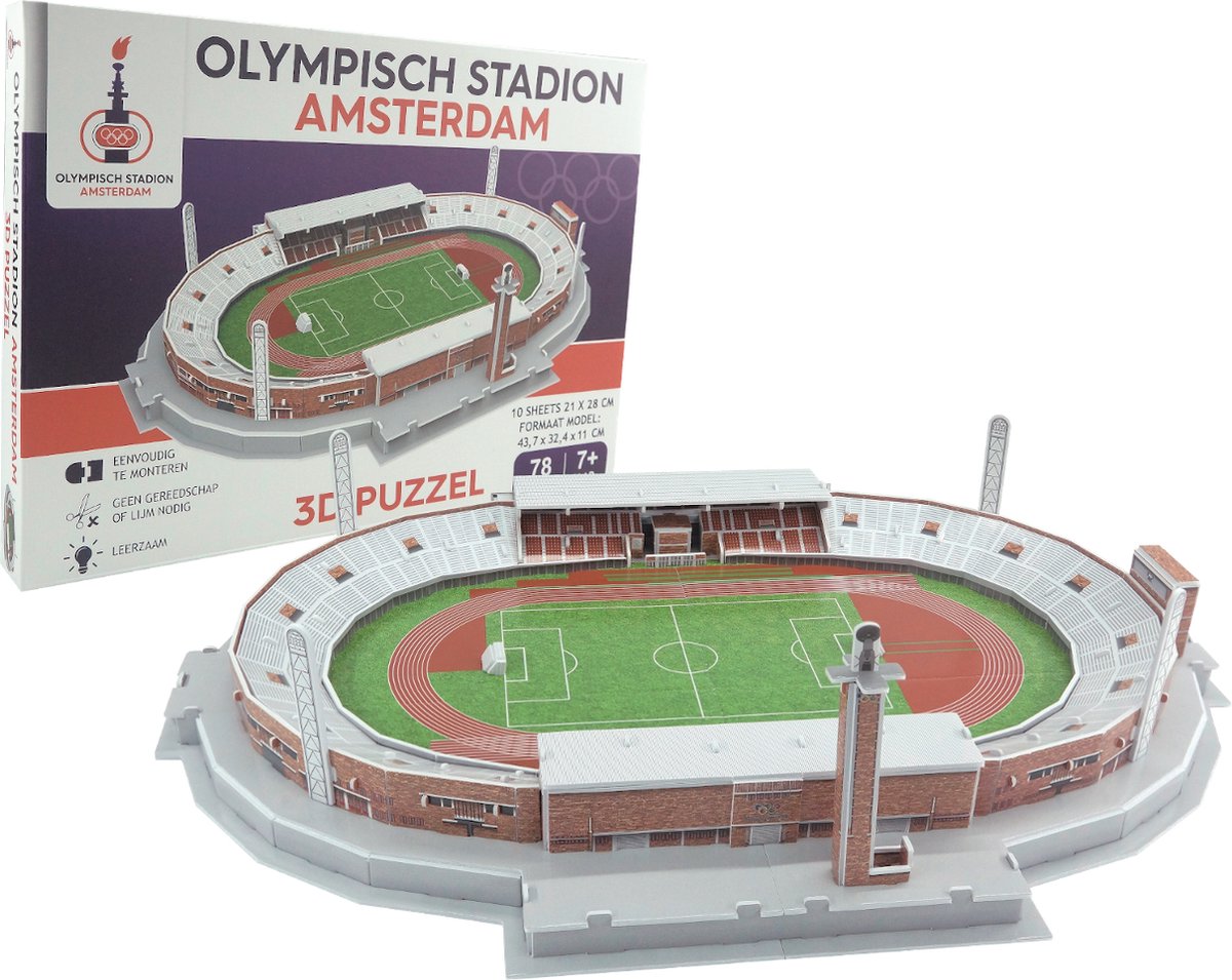 Nanostad 3d-puzzel Olympisch Stadion Amsterdam Karton 78-delig | bol.com