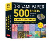 Origami Paper 500 sheets Marbled Patterns 6" (15 cm)