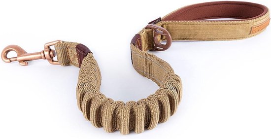 Cordelia Land van staatsburgerschap Aziatisch EzyDog Zero Shock Korte Honden Riem - Looplijn voor Hond - 64cm - Corduroy  | bol.com