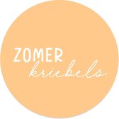 Muurcirkel zomerkriebels geel Ø 30 cm / Dibond - Aanbevolen