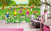 Dimex Kids in Garden Vlies Fotobehang 375x250cm 5-banen