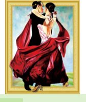 Diamond Painting Danspaar 40x50 Vierkante Steentjes 3D