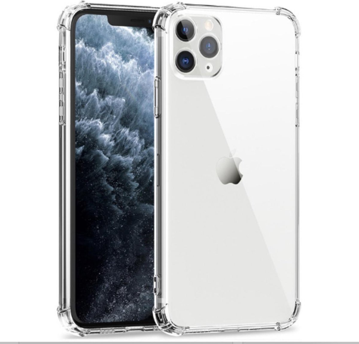 iPhone 11 Telefoonhoesje - Apple iPhone - Shock Proof- Siliconen Hoesje- Case Cover -Transparant - Geschikt voor Apple iPhone 11