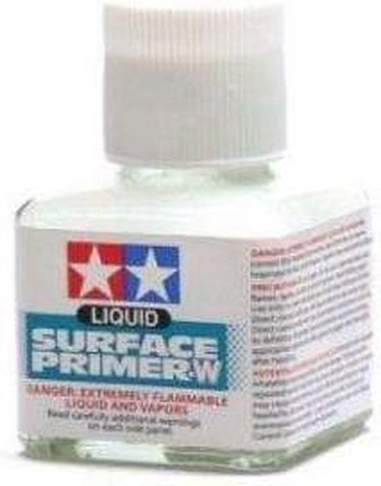 Tamiya 87096 Liquid Surface Primer White 40ml Verf potje,
