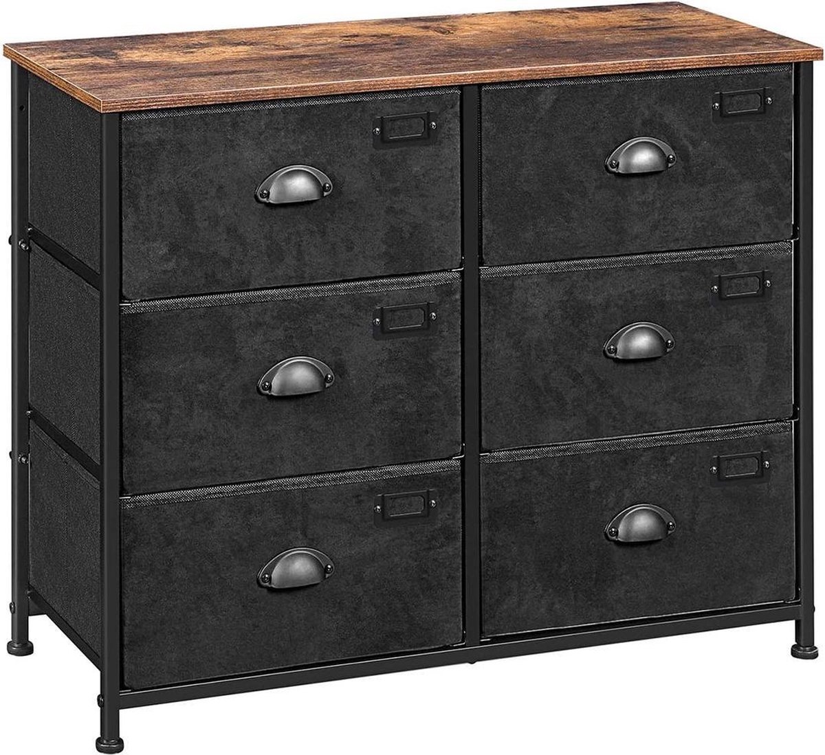Segenn's Commode - kast - Met 6 Lades - Metalen Frame - Industrieel ...