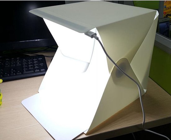 Fotostudio fotobox - foto studio met LED verlichting - Opvouwbaar - 6 backdrops - JS2DEAL