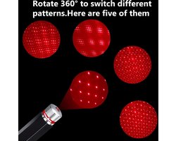 USB Atmosphere Lights -rood | Galaxy Projector | Sterren Projector | Auto Lamp | Auto Sterrenhemel | Sterrenhemel | Romantische verlichtingAutosfeerverlichting | autodecoraties| Star Lamp | USB Star Lights | Car Atmosphere Lights for Car Decorations