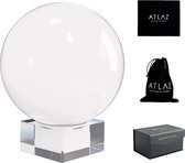 ATLAZ® Kristallen Glazen Foto Bol incl. Houder voor Fotografie & Decoratie – 80 MM - Lensball