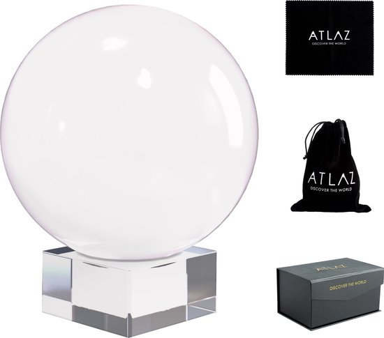 Photo-sphère en verre cristal ATLAZ® incl. Support pour photographie et  décoration -... | bol