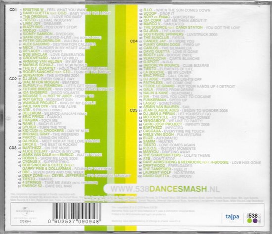 Best Of 538 Dance Smash, various artists | CD (album) | Muziek | bol.com