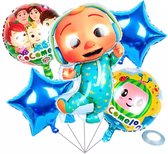 Cocomelon Kinderen Verjaardag Decoratie Folie Ballon Cartoon Watermeloen Helium Ballon Set Party Ballonnen Baby Speelgoed