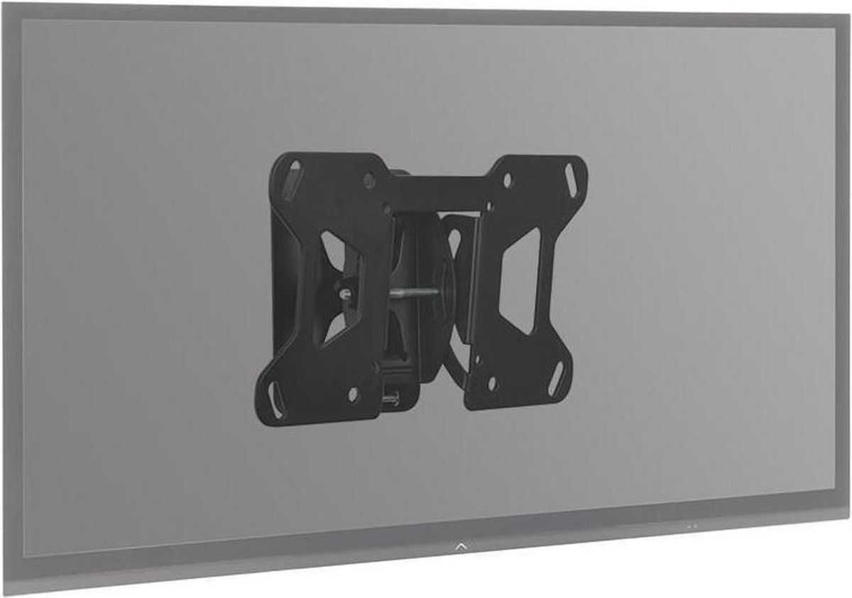 RICOO TV muurbeugel draai- en kantelbaar S2022 universeel 15-42 inch (38-107 cm) tv-beugel gebogen LCD LED VESA 100x100 200x200 zilver