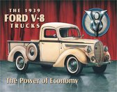 Metalen wandbord Ford PICK-UP  1939 - 31,5 x 40,5 cm