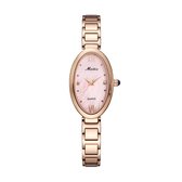 Longbo - Meibin - Dames Horloge - Rosé/Roze - Ovaal - 21.5*34mm