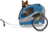 PetSafe Happy Ride Aluminium Dog Bicycle Trailer - Hondenfietskar - Lichtgewicht - Medium in de kleur Rood - Large in de kleur Blauw - Large Blauw