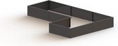 MySteel Gepoedercoat staal plantenbak Kansas 1200  - Kleur: RAL9010 (wit) - Hoogte: 300mm