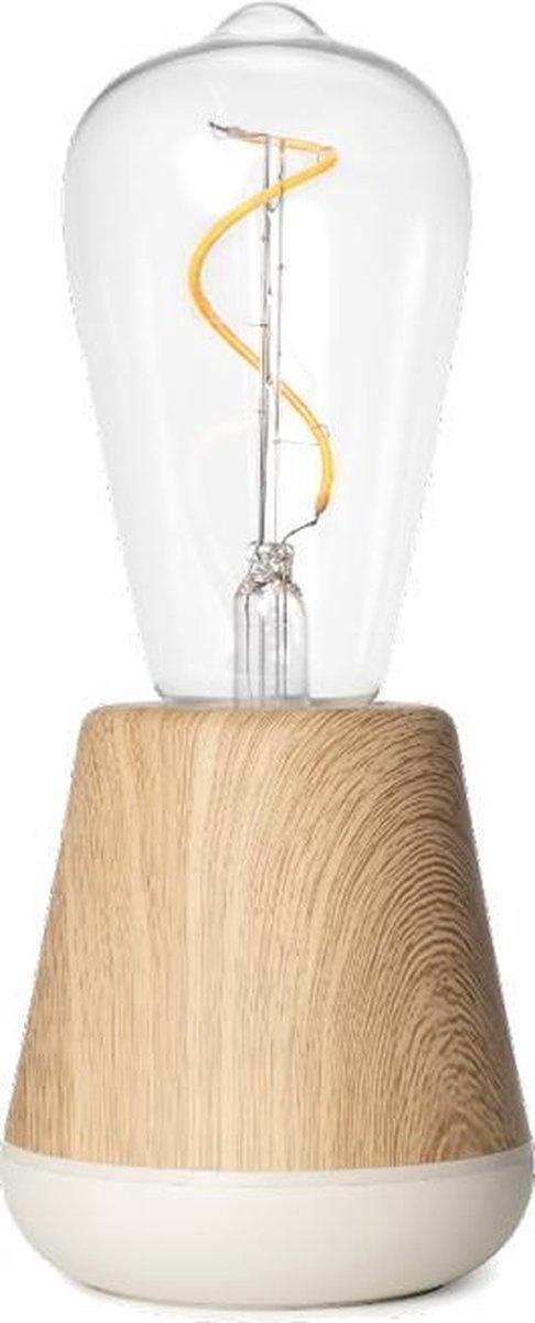 Humble - Oplaadbare tafellamp - One Oak -Design draadloze tafellamp - energie sparend - oplaadbaar - incl. lamp & usb kabel