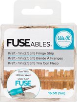 We R Memory Keepers Decoratie tape - FUSEables fringe tape kraft - 2,5cmx5m