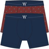 Woody duopack boxershorts heren - donkerblauw + camera - 212-1-CLC-Z/076 - maat S