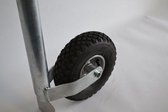 Alko Nose Wheel Plus, 48 mm, extra-longue, jante en acier avec pneu pneumatique