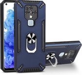 Voor Tecno Camon 16 PC + TPU-beschermhoes met 360 graden draaibare ringhouder (koningsblauw)