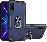 Voor Honor 9X / 9X Pro PC + TPU-beschermhoes met 360 graden draaibare ringhouder (koningsblauw)