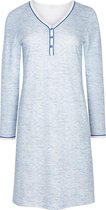 Cybèle Nachthemd 'Ivoor Blue' - Lange Mouw Maat 46
