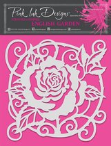 Pink Ink Designs Stencil - Bloem Engelse tuin - 20 x 20cm