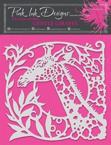 Pink Ink Designs Stencil - Dieren - Giraffe - 20 x 20cm