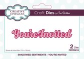 Creative Expressions Stans - 'You're Invited' - Diverse formaten - Set van 2