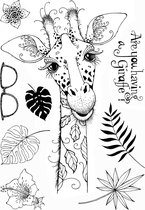 Stempel - Creative Expressions - Pink Ink Designs A5 - Clear stamp - Giraffe