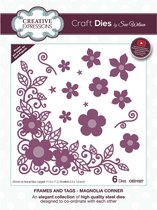 Creative Expressions Stans - Bloemen magnolia - Diverse formaten - Set van 6