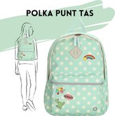 Polka rugzak meisje rugzak jongens rugzak vrouwen schoolrugzak met laptopvak