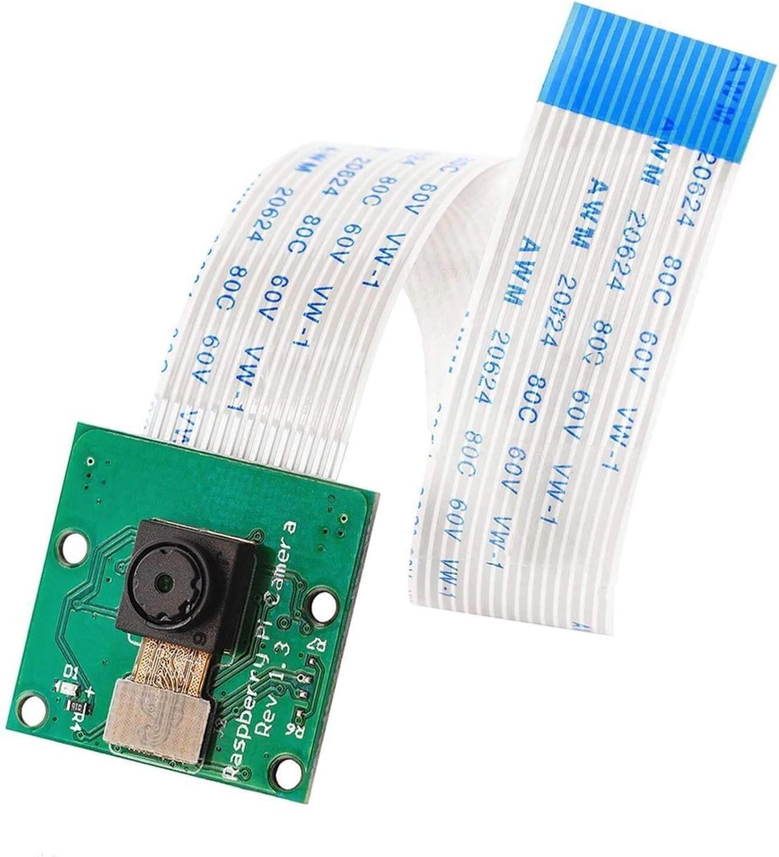 AZDelivery 5 Megapixel Camera met een 15 cm flexibele kabel compatibel met Raspberry Pi inclusief een E-Book!