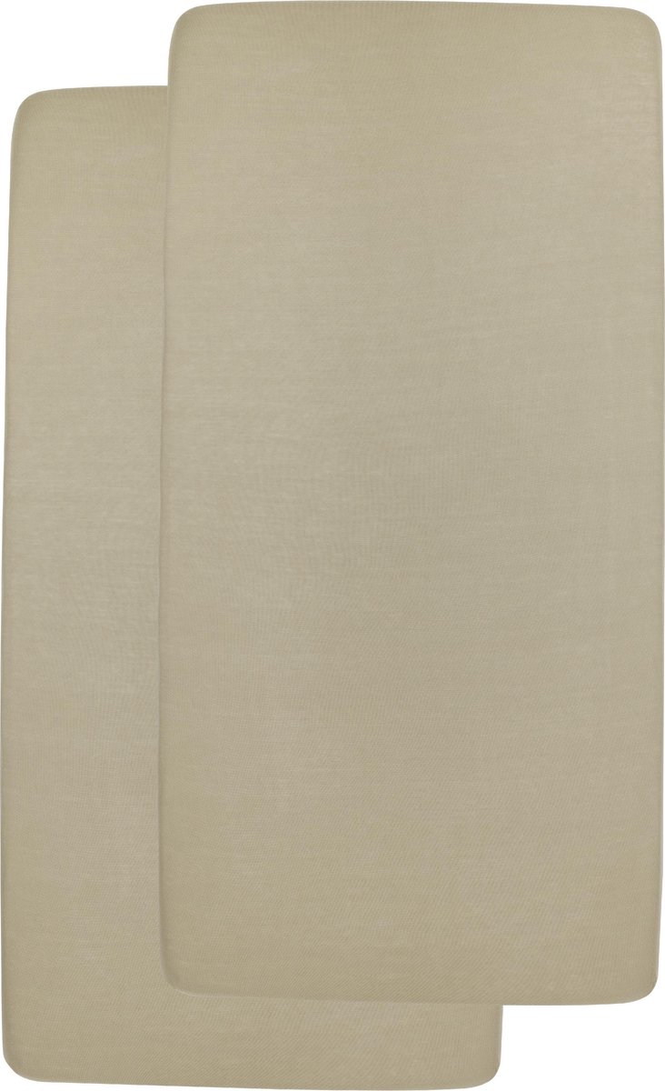 Meyco jersey drap-housse cododo - 50x90 cm - Blanc cassé