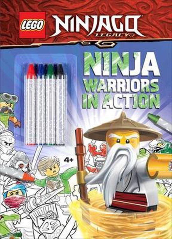 Coloring Book with Covermount- Lego Ninjago: Ninja Warriors in Action