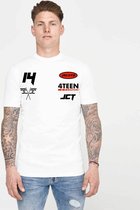 JORCUSTOM Sponsor Slim Fit T-Shirt - Wit - Volwassenen - Maat XS