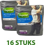 16 stuks - Depend broekjes - Incontinentie - Mannen - Normal - maat L