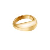 Ring - Ring Smooth - Goud - RVS - trendy gladde ring - sieraden cadeau