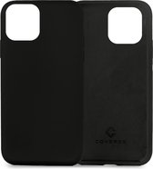 Coverzs Luxe Liquid Silicone case geschikt voor Apple iPhone 13 - zwart