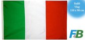 F4B Italiaanse Vlag | 150x90 cm | Italië Vlag | 100% Polyester | Messing Ogen | Weerbestendig