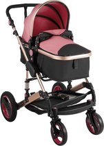 Dakta® Luxe Kinderwagen | Wandelwagen | Opvouwbaar | Buggy | Verstelbaar | Maxi Cosi | 0 tot 36 Maanden | Roze