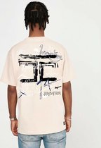 JORCUSTOM Artist Loose Fit T-Shirt - Sand - Volwassenen - Maat XS