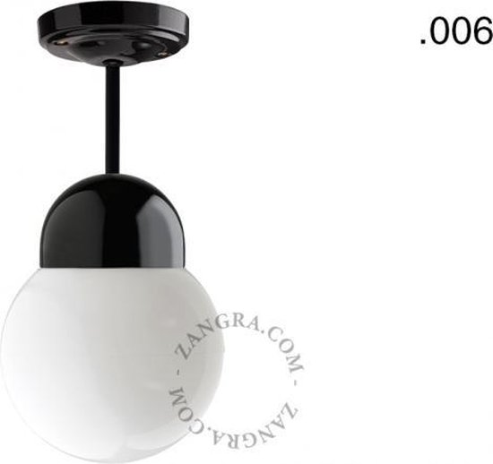 Zangra van glas - melkglas lampenkap | bol.com