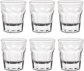 Veluw® Ibiza Shotglaasjes - Borrelglaasjes 4cl - Ø4,8 x (H)5,5cm ( Set van 6 )