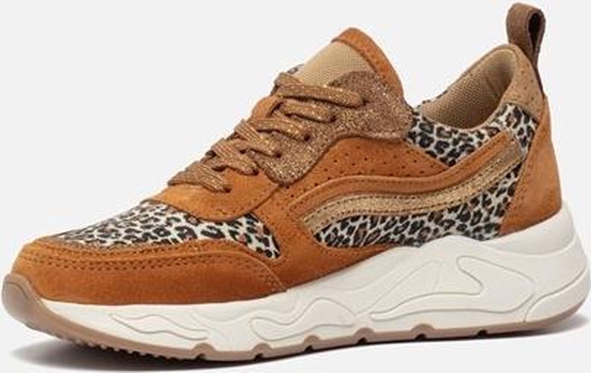 Ps Poelman Ps poelman Sneakers cognac Suede - Maat 39 | bol.com